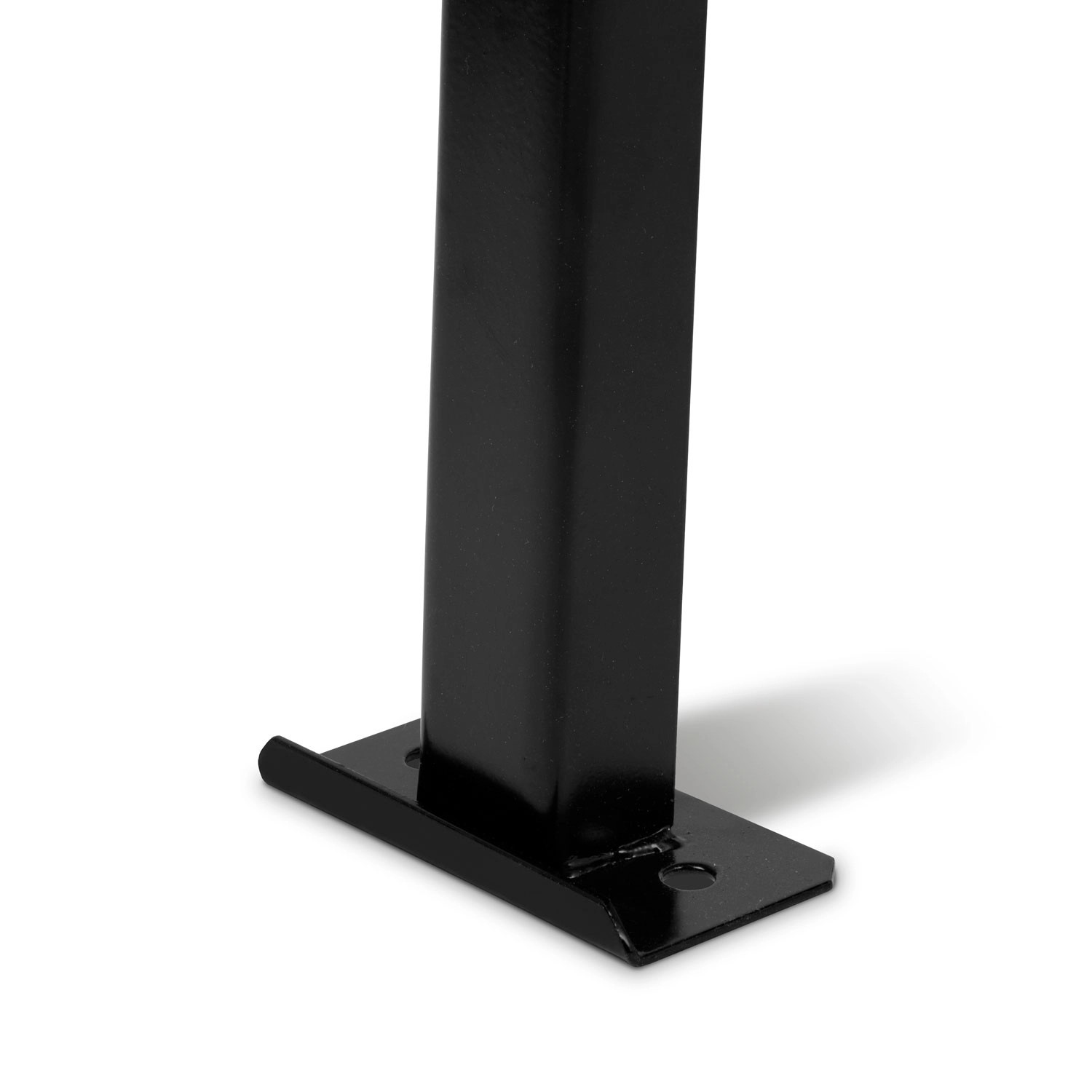 Detailaufnahme vom Stahlgestell des EBERTH 65L Betonmischers mit breiter Fußplatte.