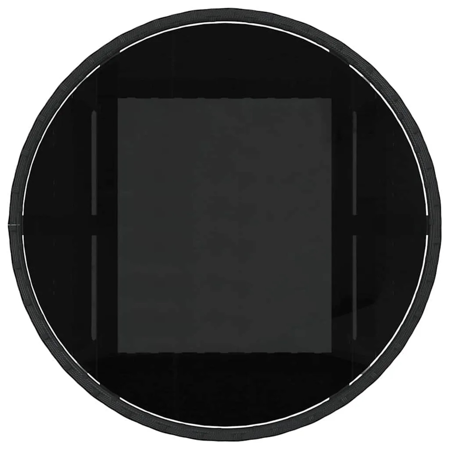vidaXL Garten Essgruppe 5-tlg. Schwarz Poly Rattan: Tisch und Stühle für den Garten.