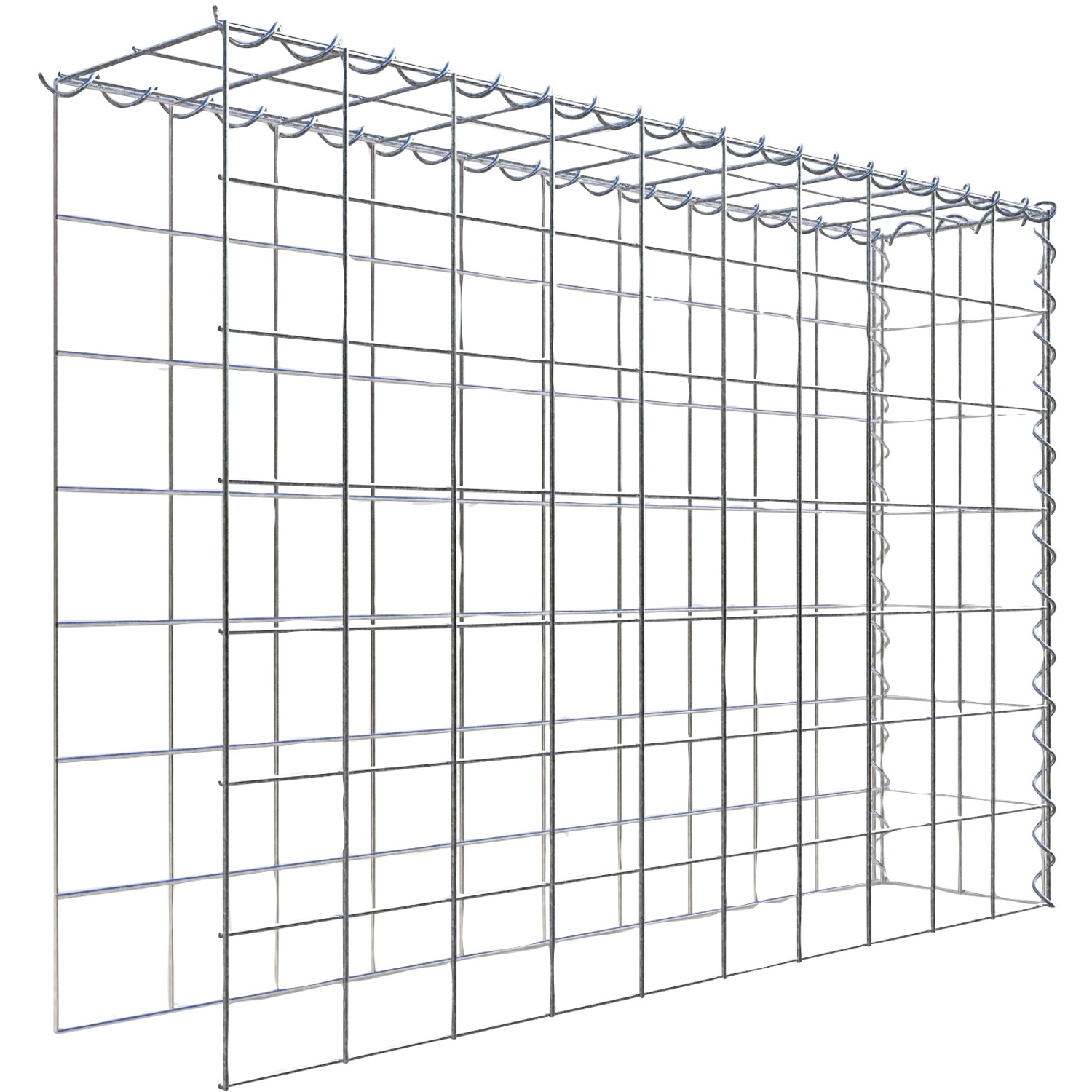 Gabiona Gabione-Anbaukorb Typ 4 70 x 100 x 20 cm Maschenw 10 x 10 cm