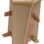 OBI Innenecke, Gold Matt, 2er-Pack für Laminat & Parkett Sockelleisten.