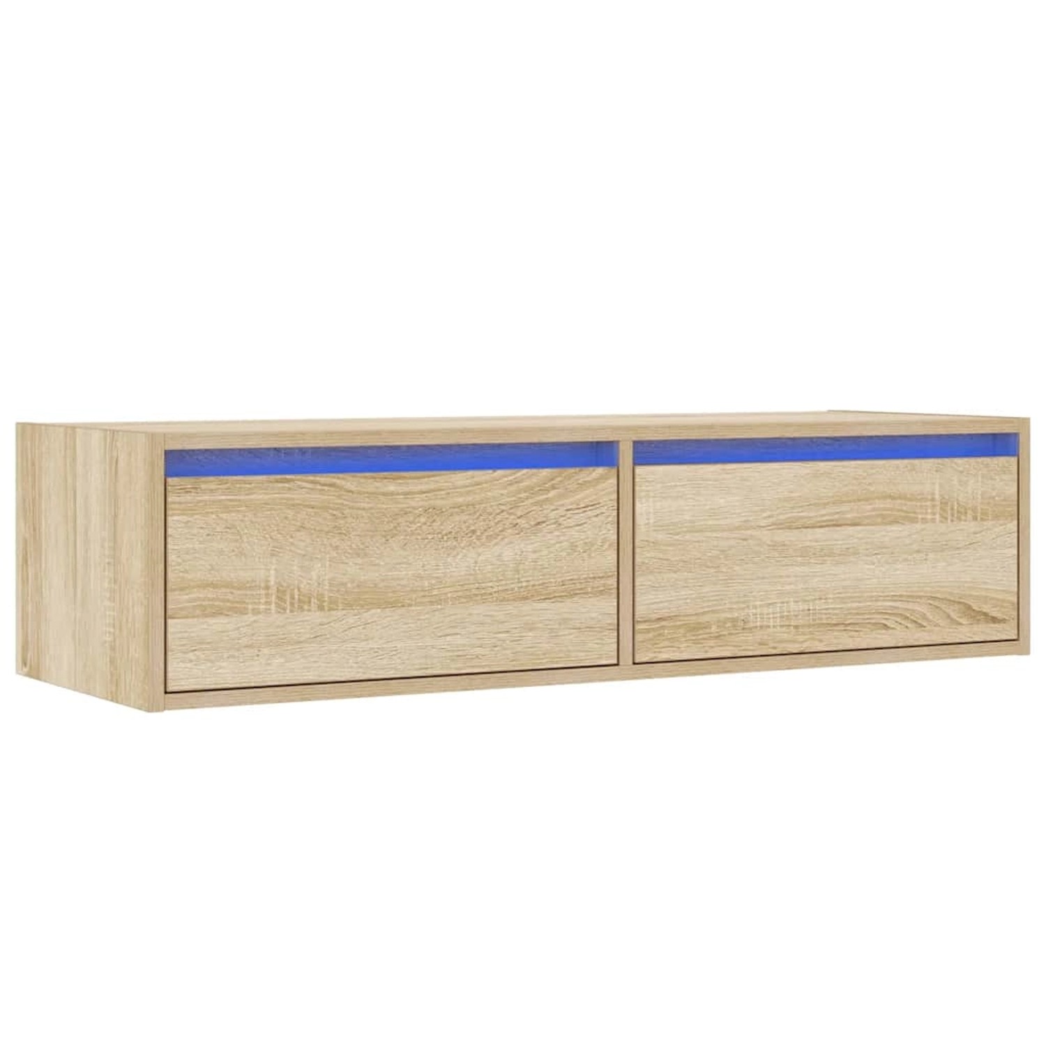 vidaXL TV-Schrank mit LED-Leuchten Sonoma-Eiche 100x35,5x25 cm 860240 günstig online kaufen