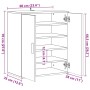 vidaXL Schuhschrank Weiß 60x35x70 cm Holzwerkstoff 808918_13