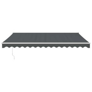 vidaXL Elektrische Markise mit Kurbel Anthrazit 4x3 m 3154488