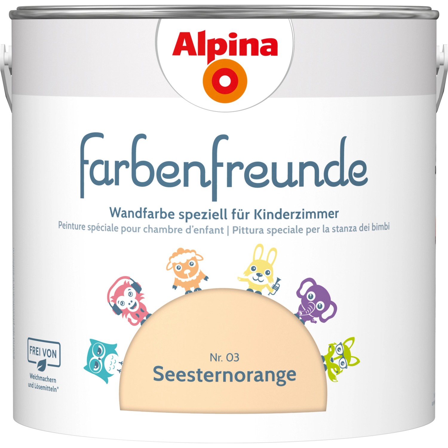 Alpina Farbenfreunde Seesternorange seidenmatt 2,5 Liter
