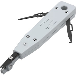 Hama LSA-Auflegewerkzeug, grau, für Kabelschuhe in Netzwerkdosen und Patchpanel.