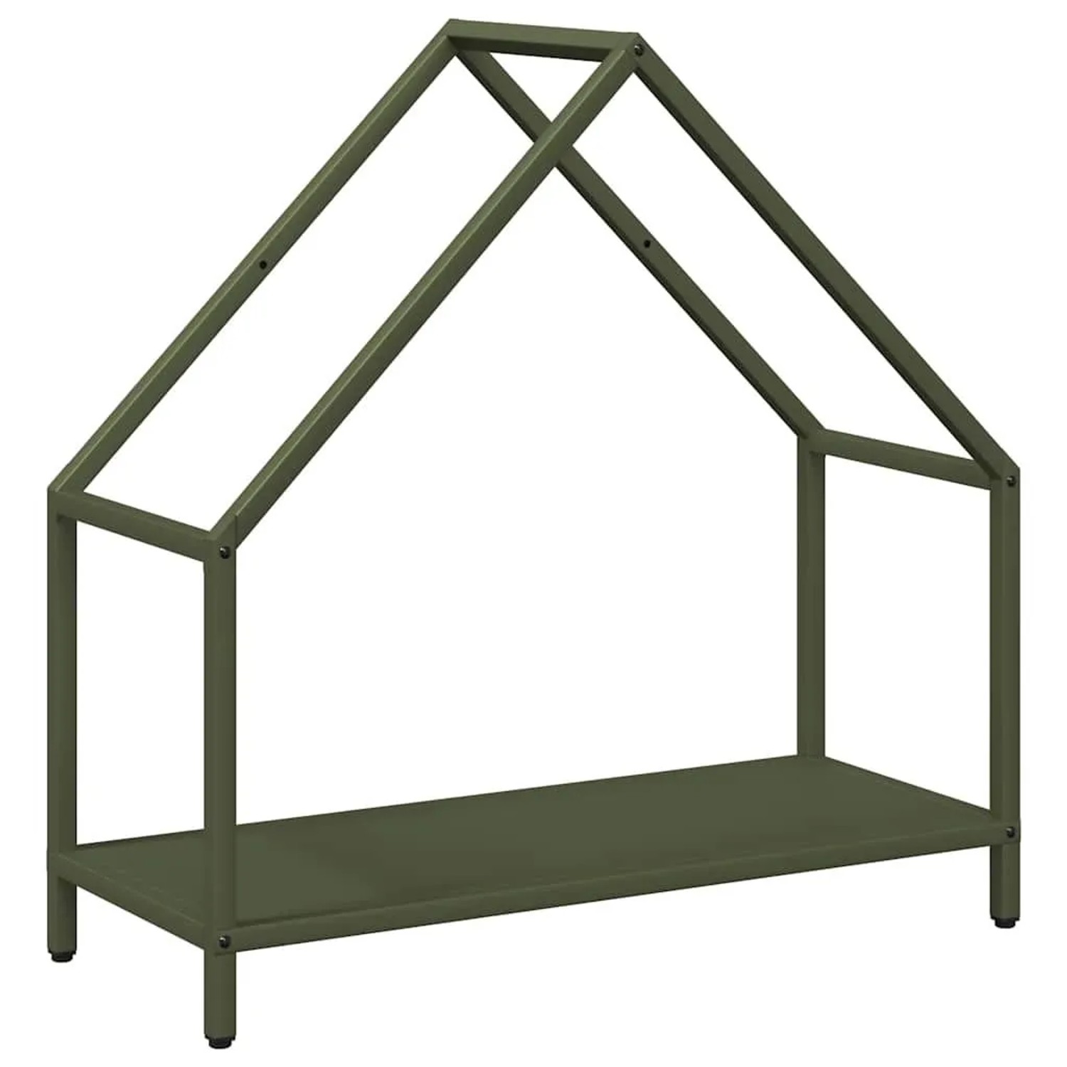 vidaXL Brennholzregal Olivgrün 60x25x60 cm Kaltgewalzter Stahl 864306