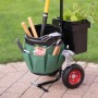 Westmann Gartenwagen Universal mit Werkzeugen und Pflanzen. Praktische Gartenkarre für Ordnung und Transport.