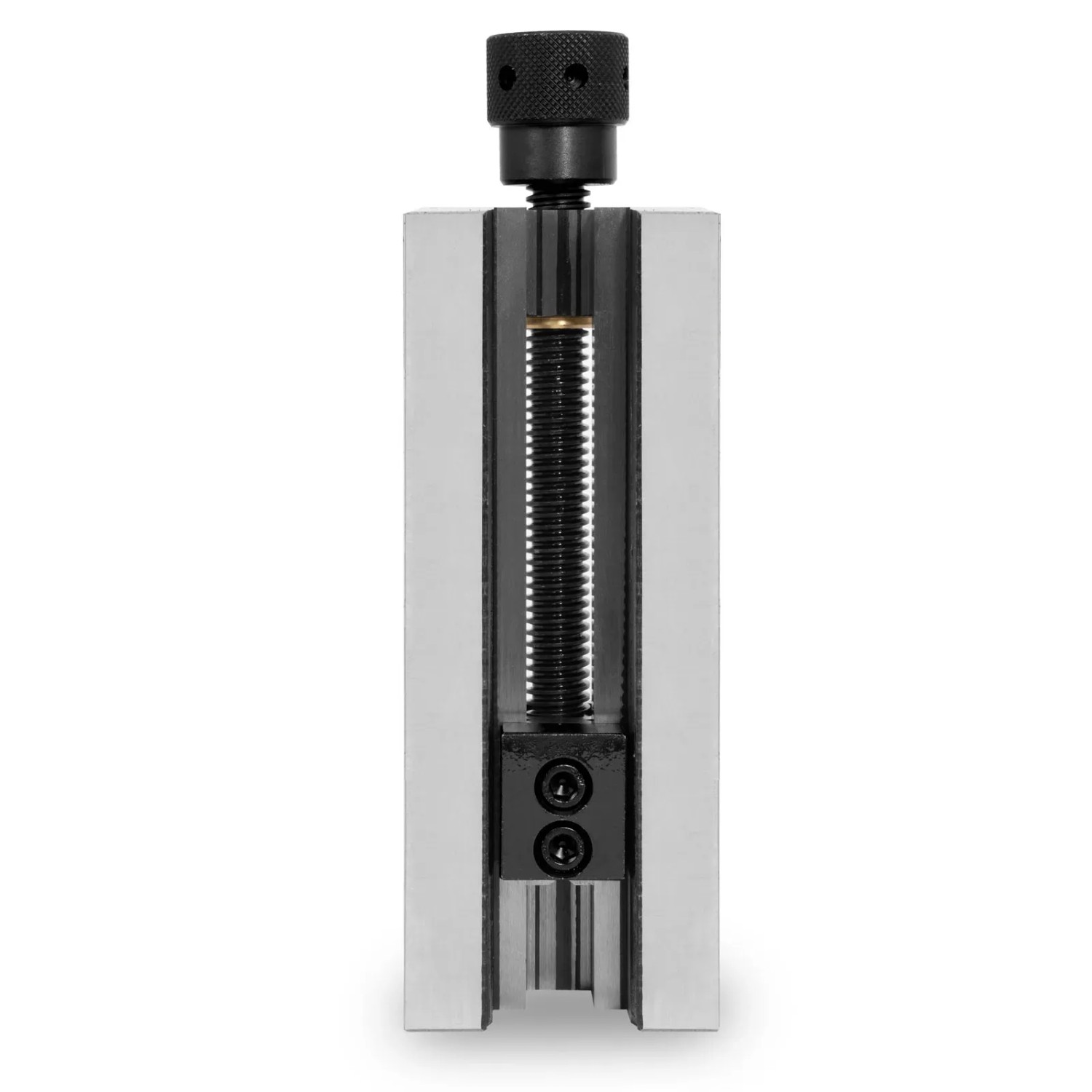 EBERTH Präzisionsschraubstock, 100mm Backenbreite, mit Spindel für präzise Spannwerkzeuge.