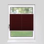 Weinrotes Plissee Basic 85x210cm blickdicht, Klemmfix Montage am Fenster. Ideal als Sichtschutz.