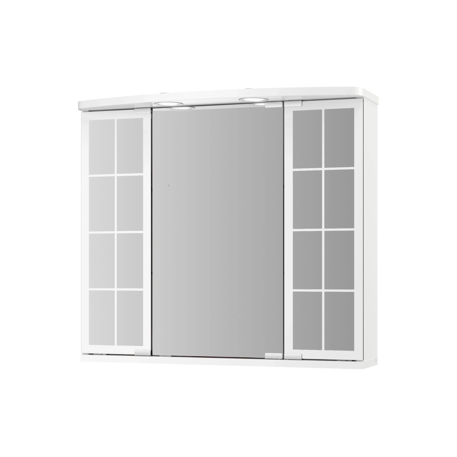 Jokey Spiegelschrank Binz 67 cm x 60 cm Weiß Hochglanz