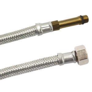 Klasebo Panzerschlauch Edelstahl DN8 800mm M10 X 3/8 Flexibel FüR Trinkwasser