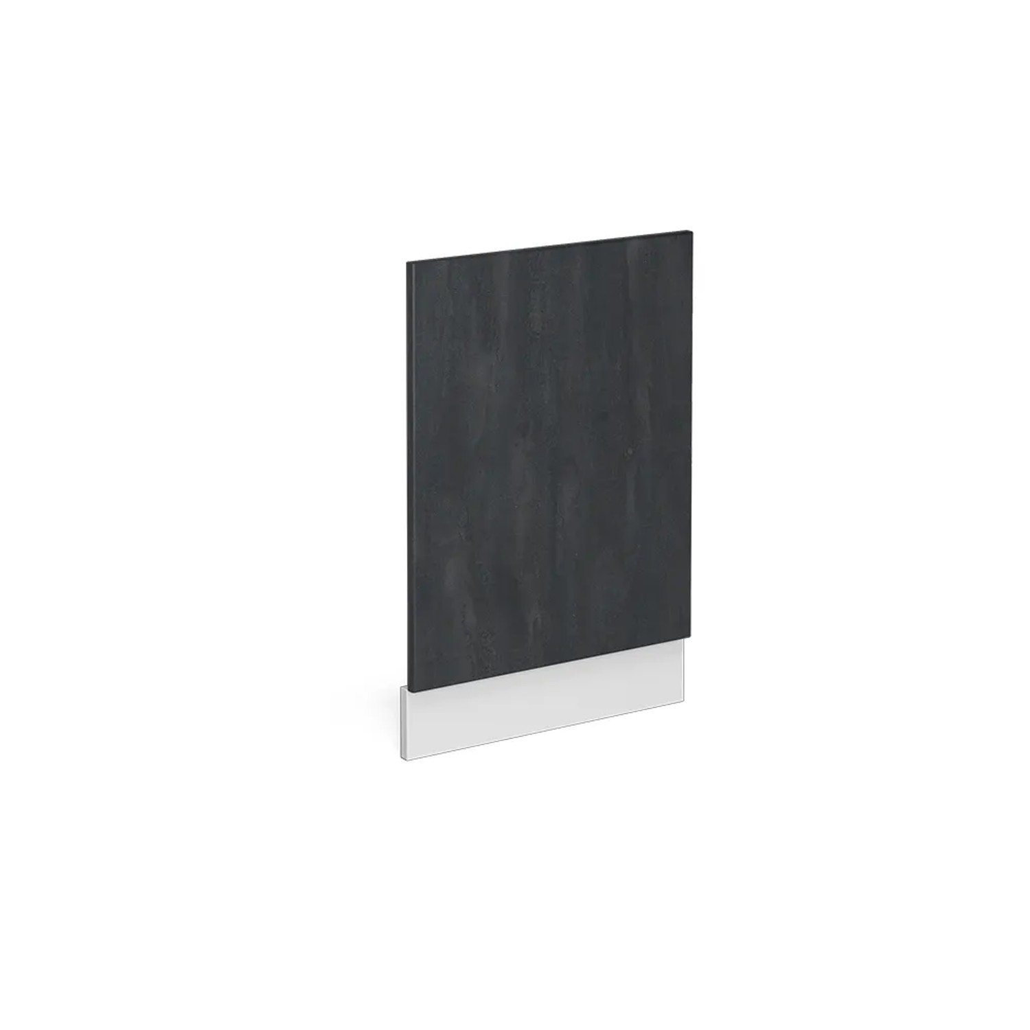 Vicco Frontblende R-Line Geschirrspüler Fronttür Schwarz Beton/Weiß 45 cm ohne Arbeitsplatte
