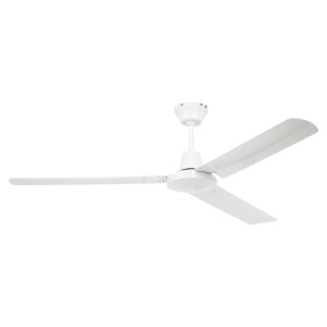 Weißer CASAFAN Deckenventilator Tristar II (142 cm) ohne Steuerung.