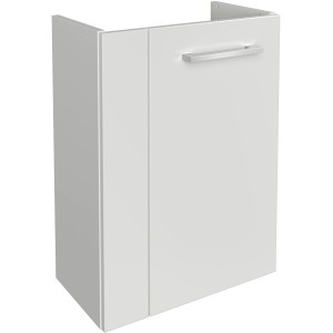Fackelmann Waschbeckenunterschrank SBC, weiß, 44 cm breit, mit Griff.