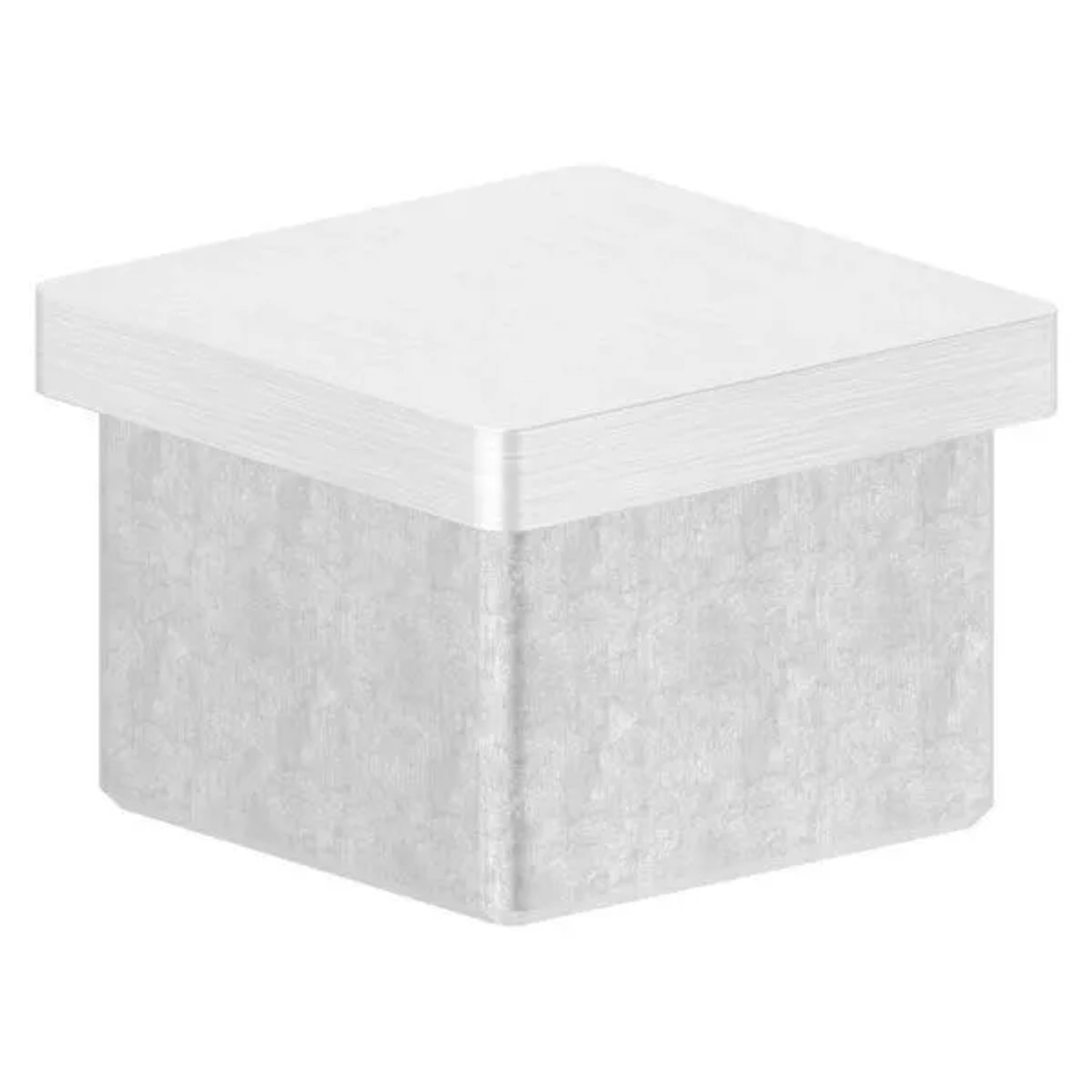 FeNau Einsteckkappe V4A Edelstahl Flach Für Rohr 35 X 35 mm Wandstärke 2,0 mm