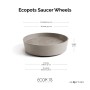 Ecopots Untersetzer Amsterdam Rollen, taupe, 34,1 cm. Praktischer Blumentopf-Untersetzer mit Rollen.