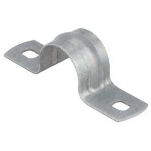 Kirchhoff Rohrschelle, doppelt, 26 mm, verzinkt, 5er-Set zur Befestigung von zwei Rohren.