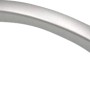 Griff 0563, silberfarbener Möbelgriff aus Kunststoff.