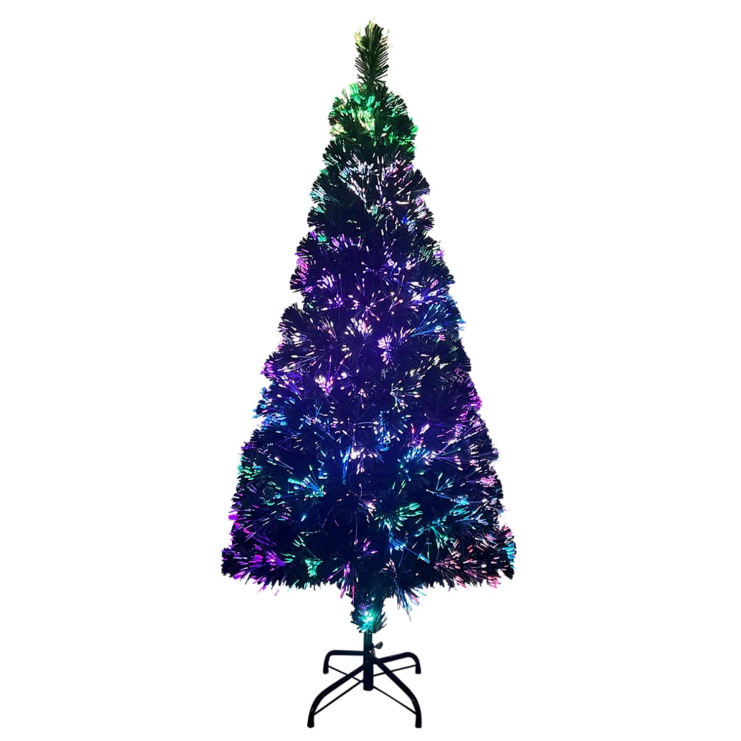 vidaXL Künstlicher Weihnachtsbaum mit Ständer Grün 240 cm Glasfaser 321030