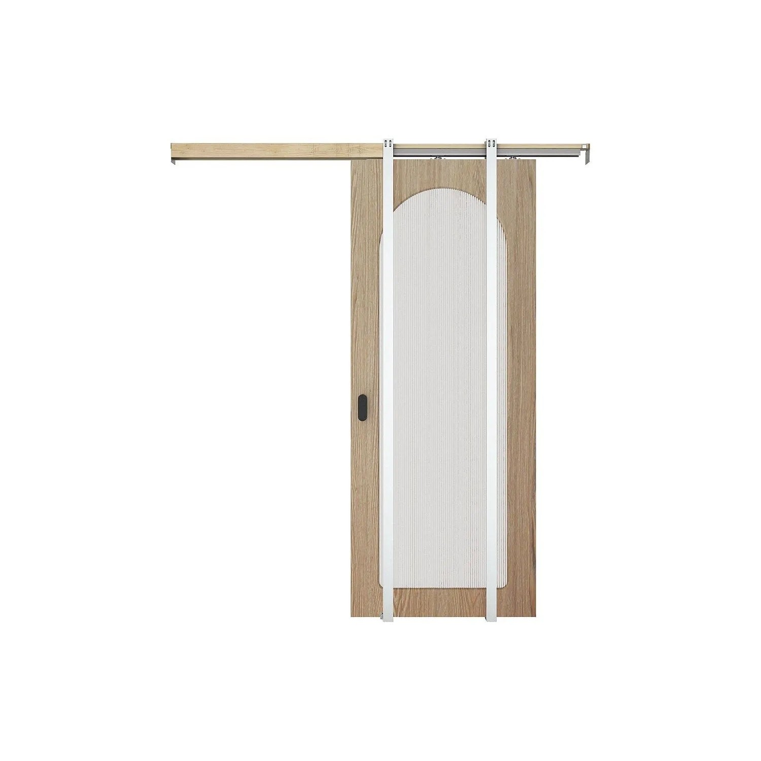 Vente-unique Schiebetür Odeza Naturfarben Hell 83 cm