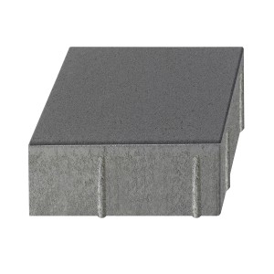 Quadratischer Kann Vero Maxx Pflasterstein Graphit, 20x20x7,5 cm, für Gartenwege und Terrassen.