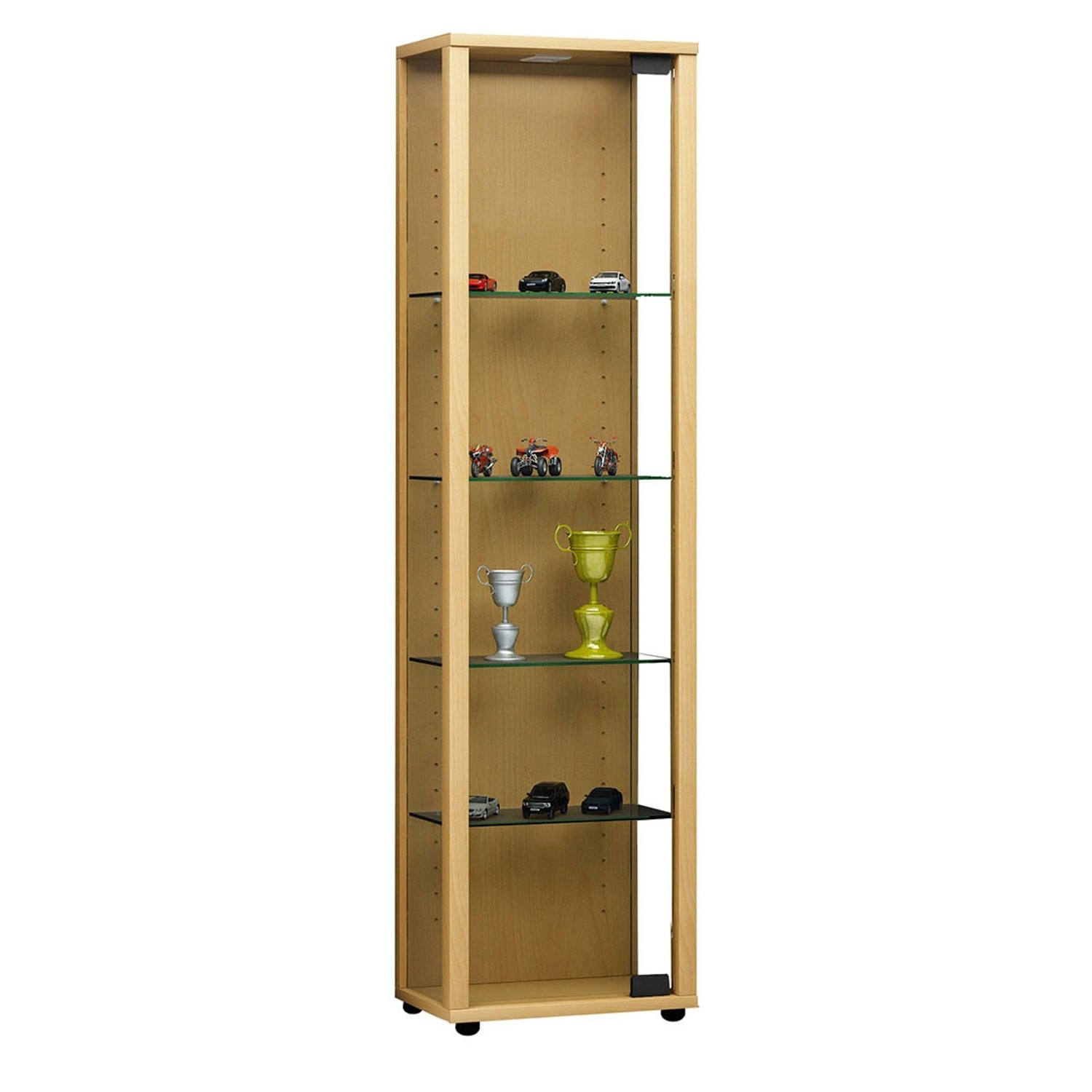 ebuy24 Edana Mini Vitrinenschrank 1 Glastür Glasvitrine mit 4 Glasböden Buc günstig online kaufen