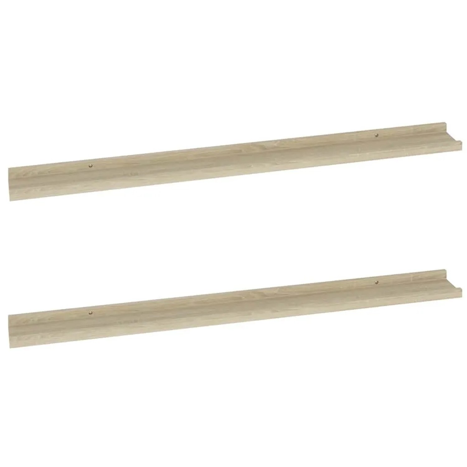 vidaXL Wandregale 2 Stk Sonoma-Eiche 100x9x3 cm 326682