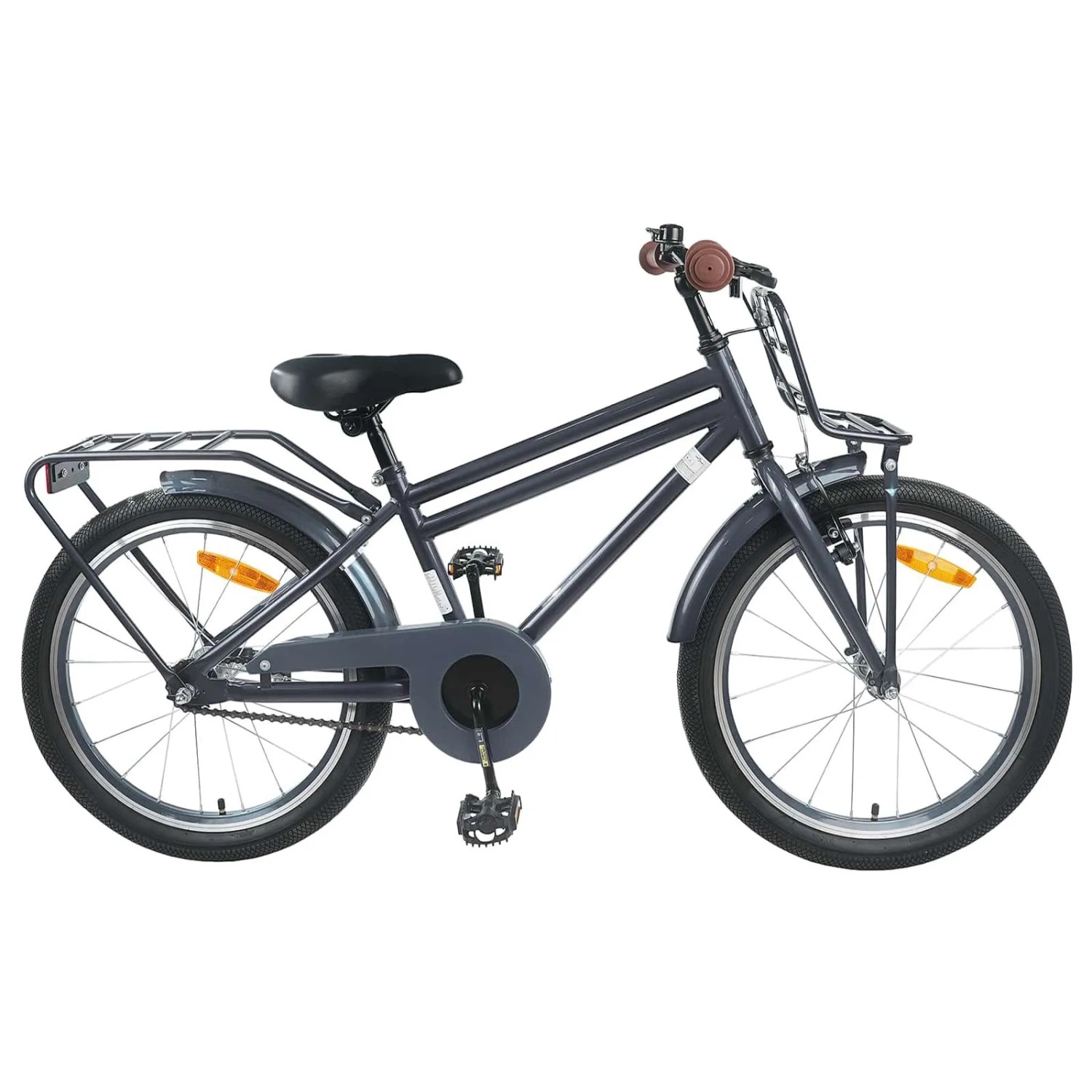 vidaXL Kinderfahrrad 18 Zoll für 5-7 Jahre Alt Dunkelgrau 42009292