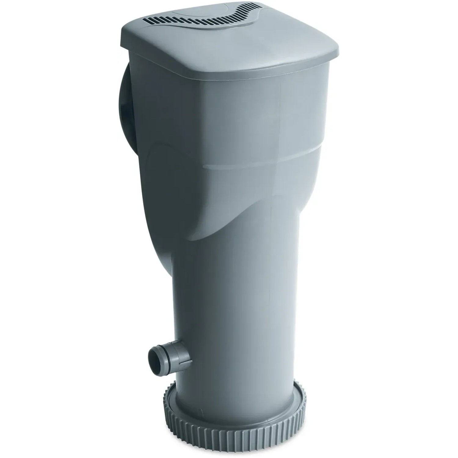 Graue SkimmerPlus 2-in-1 Filterpumpe für Summer Waves Stahlrahmen Pool.