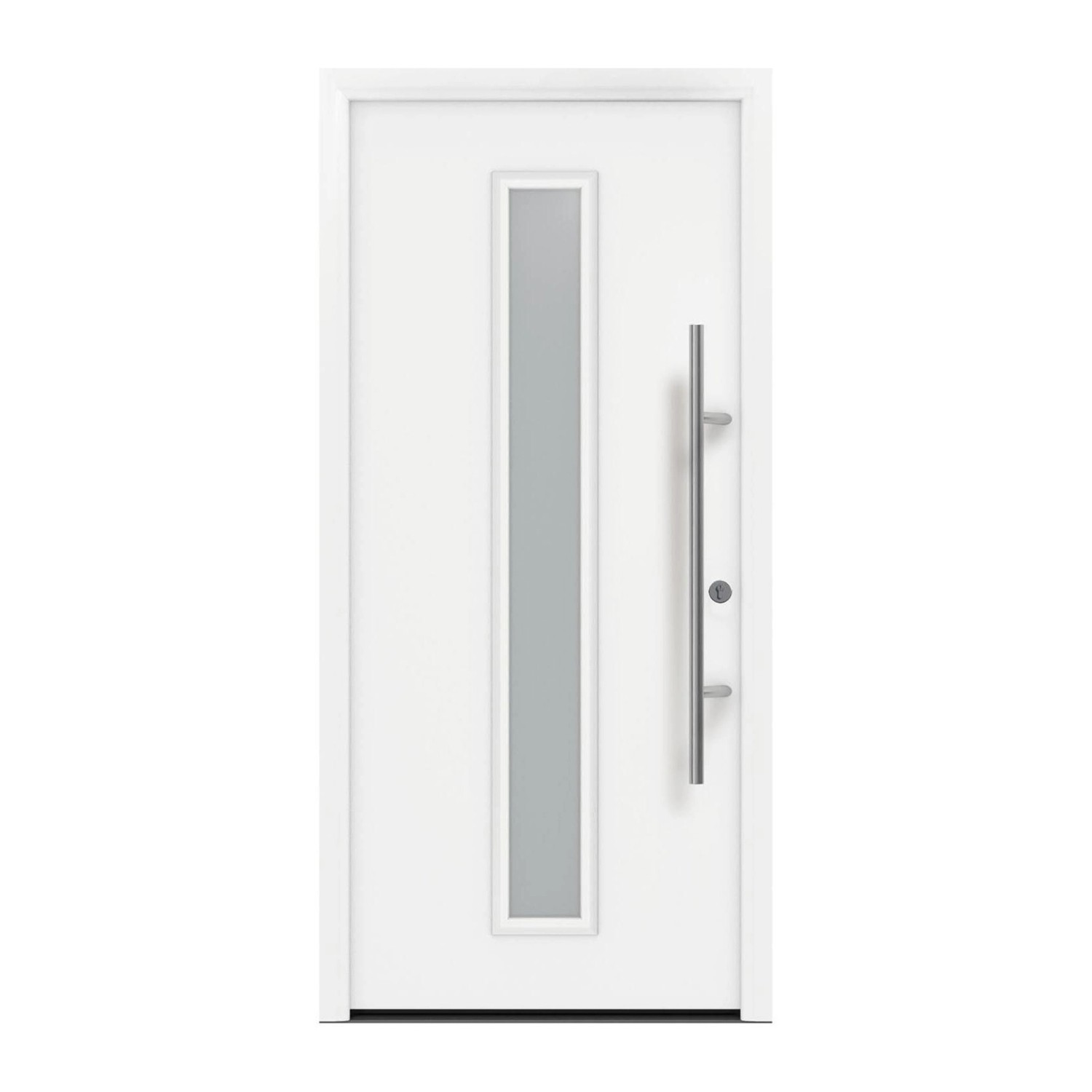 EcoStar Haustür Isopro Secur IPS 020S Verkehrsweiß 110 cm x 210 cm DIN R günstig online kaufen