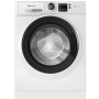 Weiße Bauknecht Frontlader-Waschmaschine BPW 914 B mit schwarzer Tür und Bedienfeld.