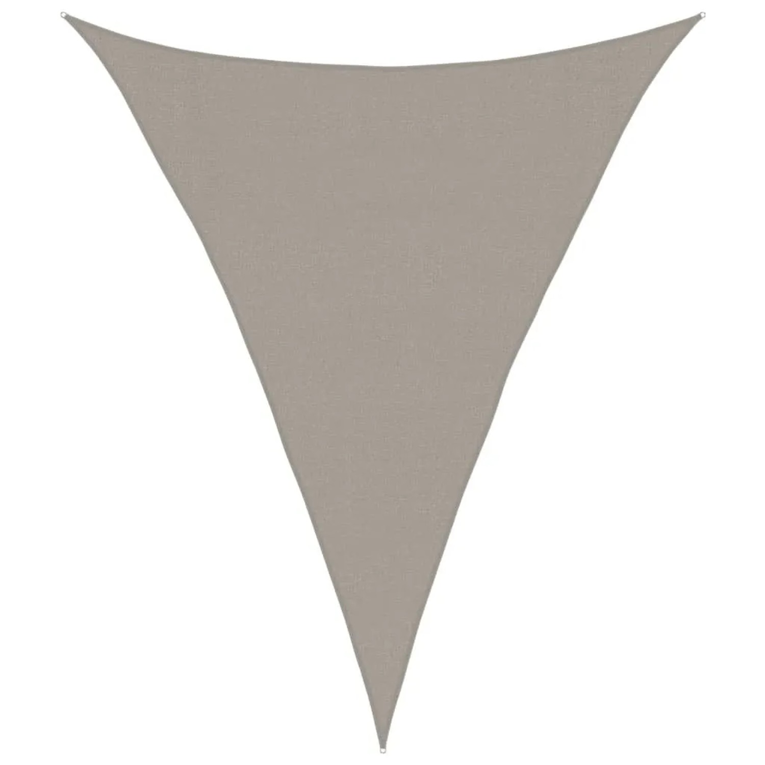 Furnicato Sonnensegel 160 G M² Dreieckig Hellgrau 3x4x4 M Hdpe