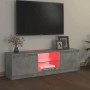 VidaXL TV-Schrank mit LED-Beleuchtung in Betongrau, Teil einer modernen Wohnwand.