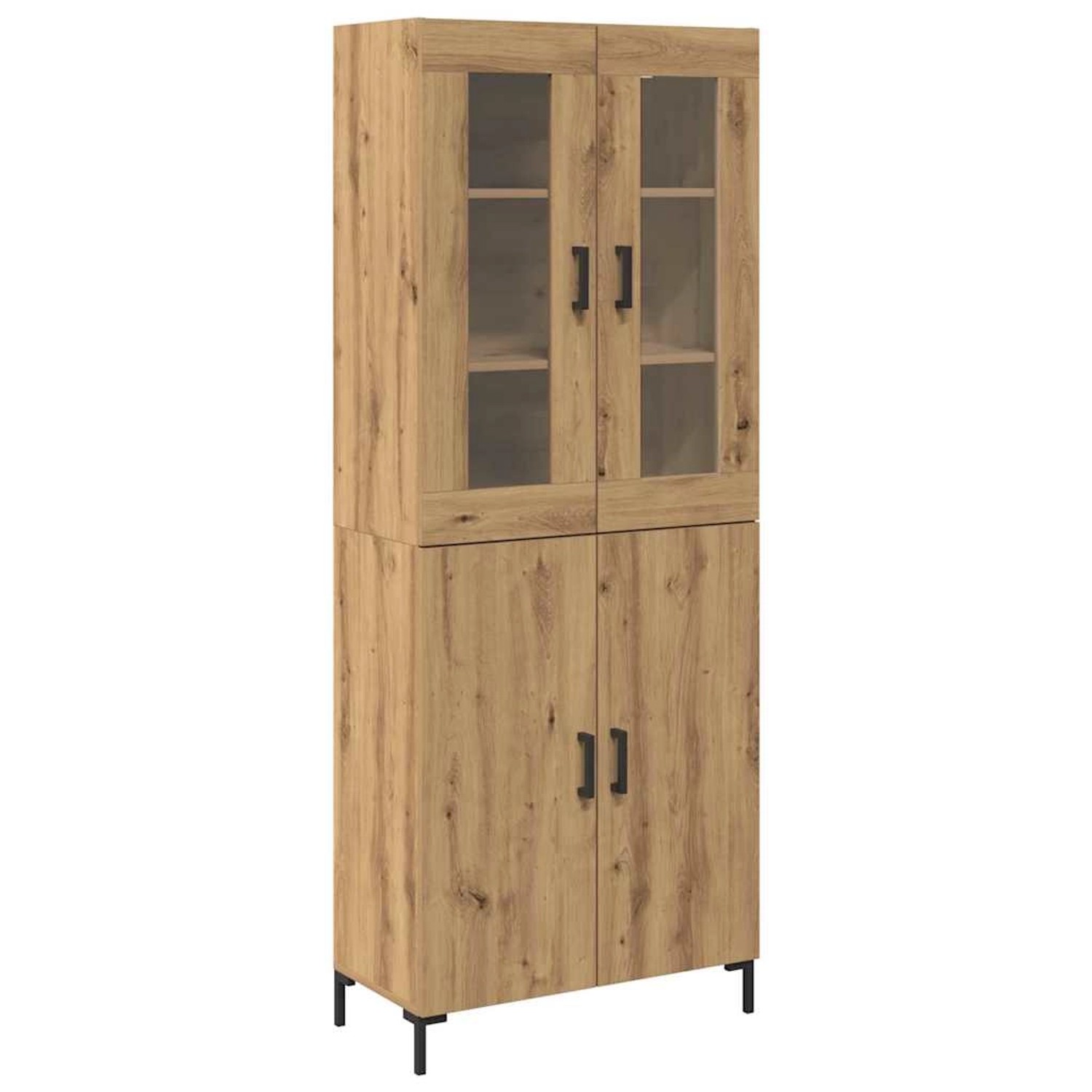 vidaXL Highboard 2-Tlg Artisan-Eiche 69,5 x 34 x 180 cm Holzwerkstoff 33343 günstig online kaufen