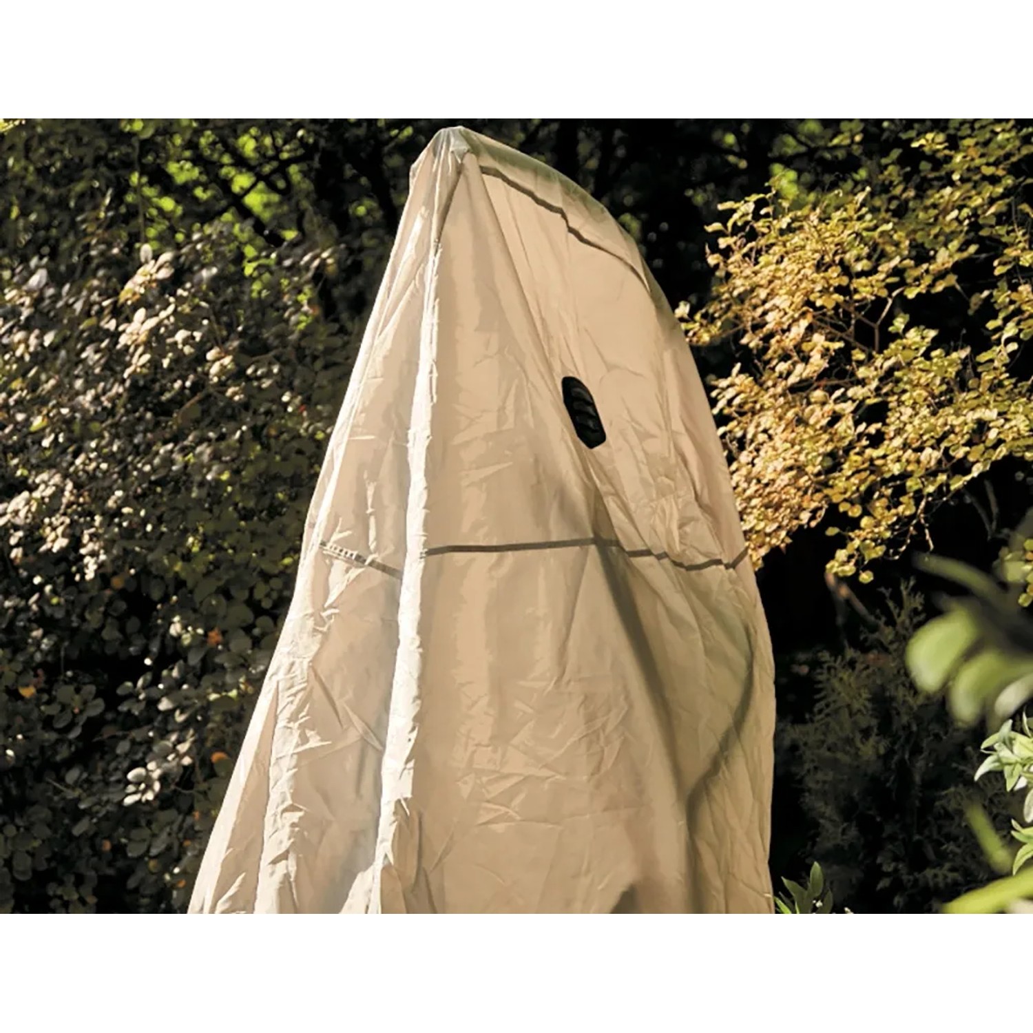 Siena Garden Schutzhülle Yobaya, hellgraue Abdeckung für Hängekörbe, Ø 115 x 203 cm.