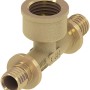 Teceflex T-Stück aus Siliziumbronze, 16 mm x Rp 1/2 mm x 16 mm, für Gewindefittings.