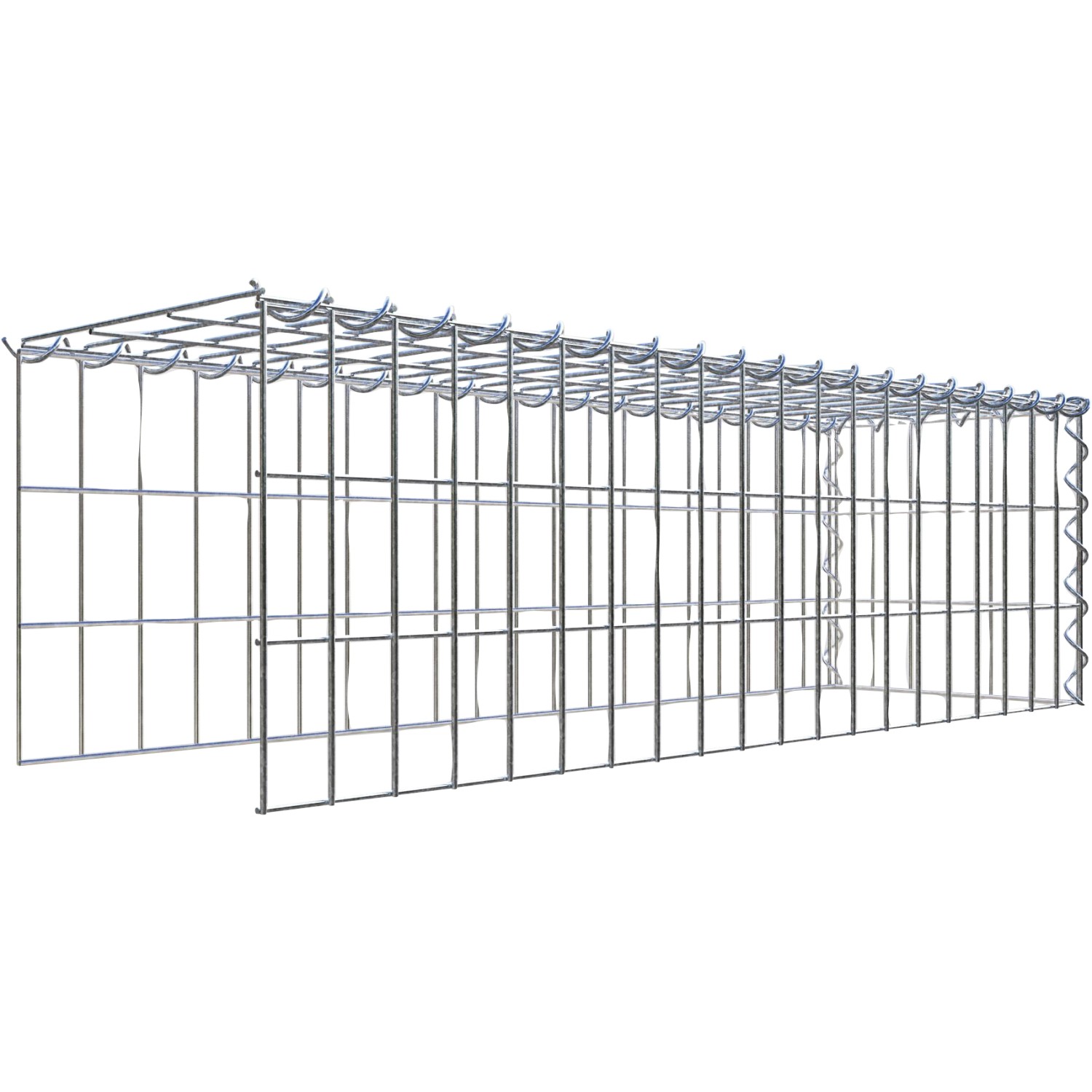 Gabiona Gabione-Anbaukorb Typ 4 30 x 100 x 30 cm Maschenw 5 x 10 cm