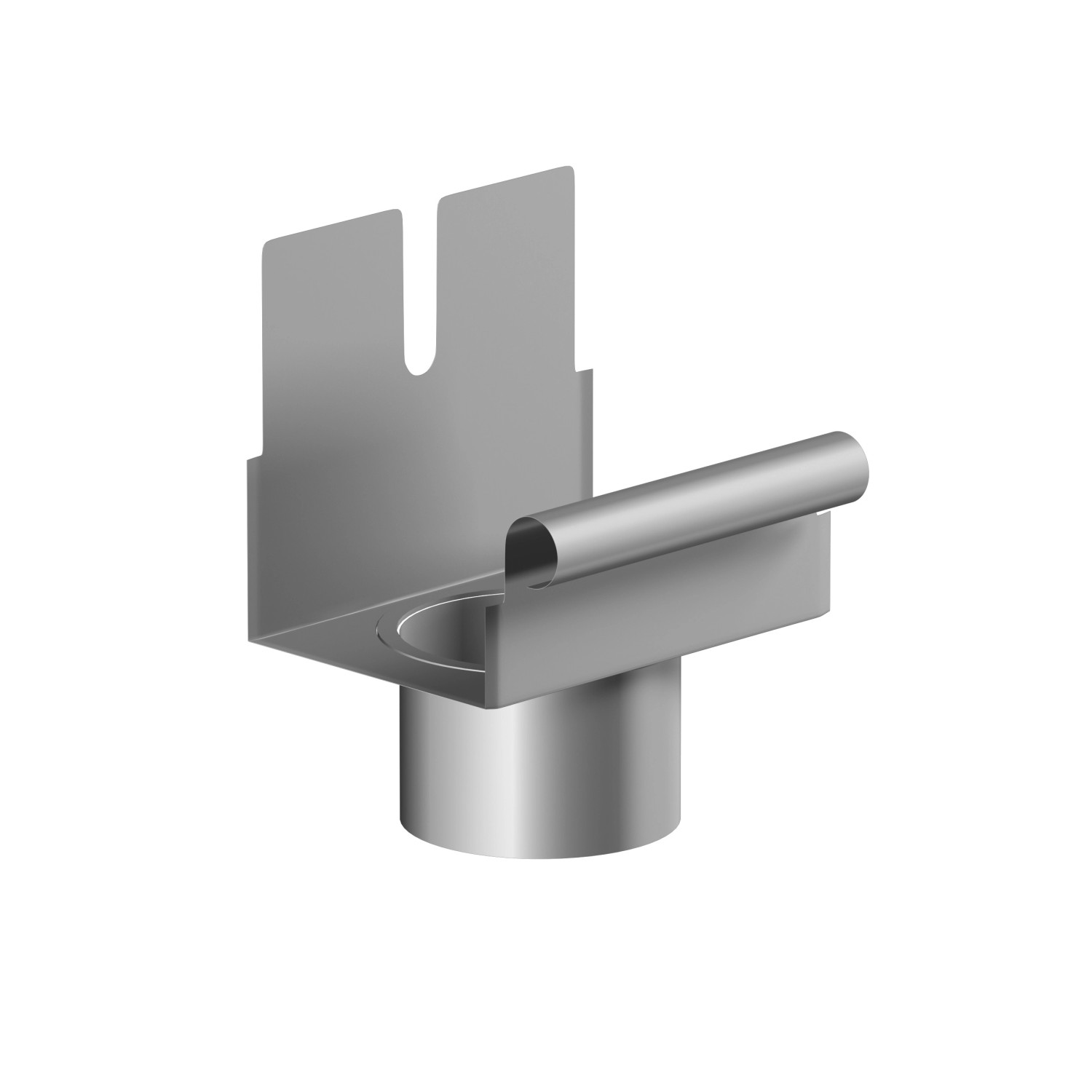 Thumbnail - Einhangstutzen für Kastenrinne RG 75 Alu Natur