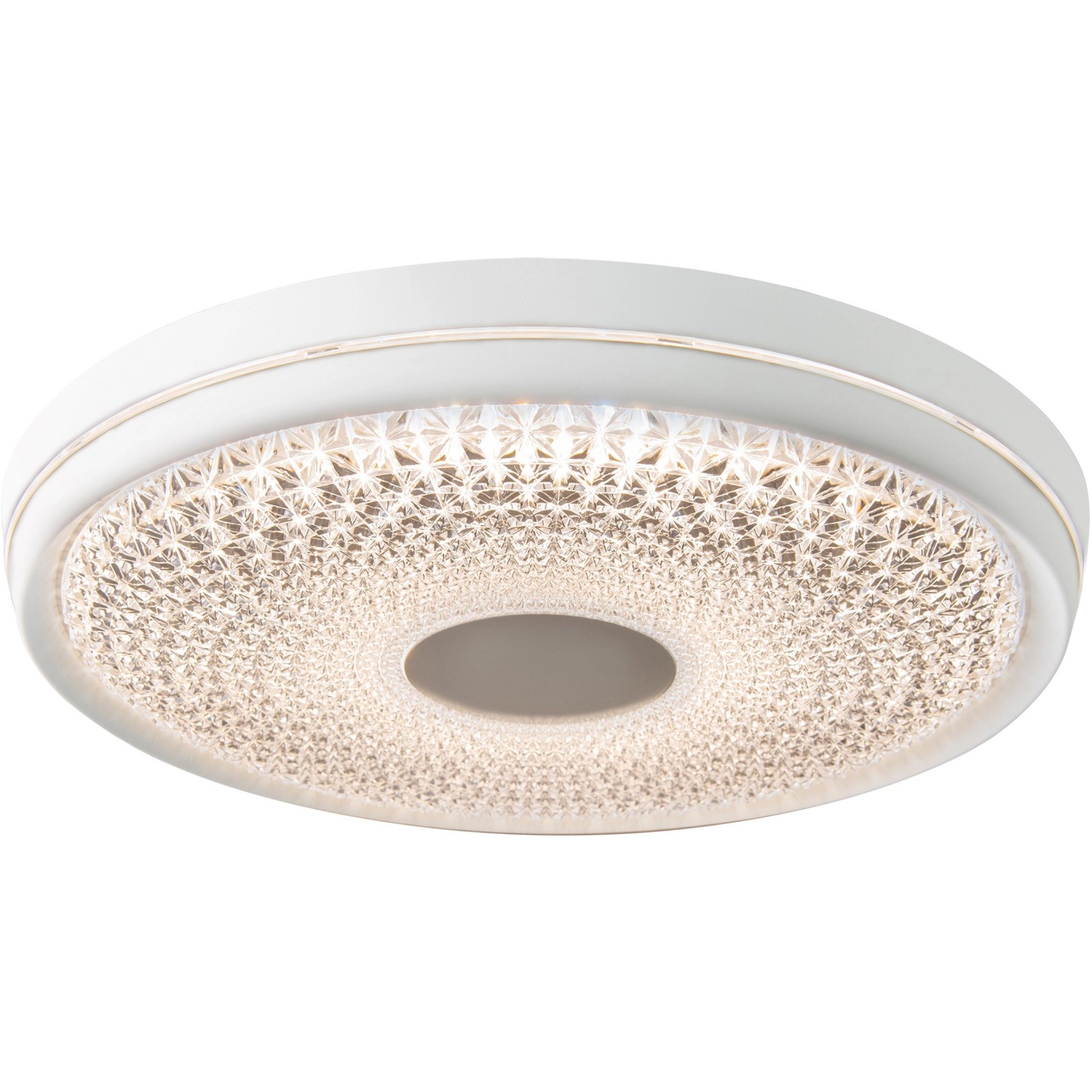 Weiße LED-Deckenleuchte Boise (51 cm) von Näve mit dekorativem Acryl-Diffusor.