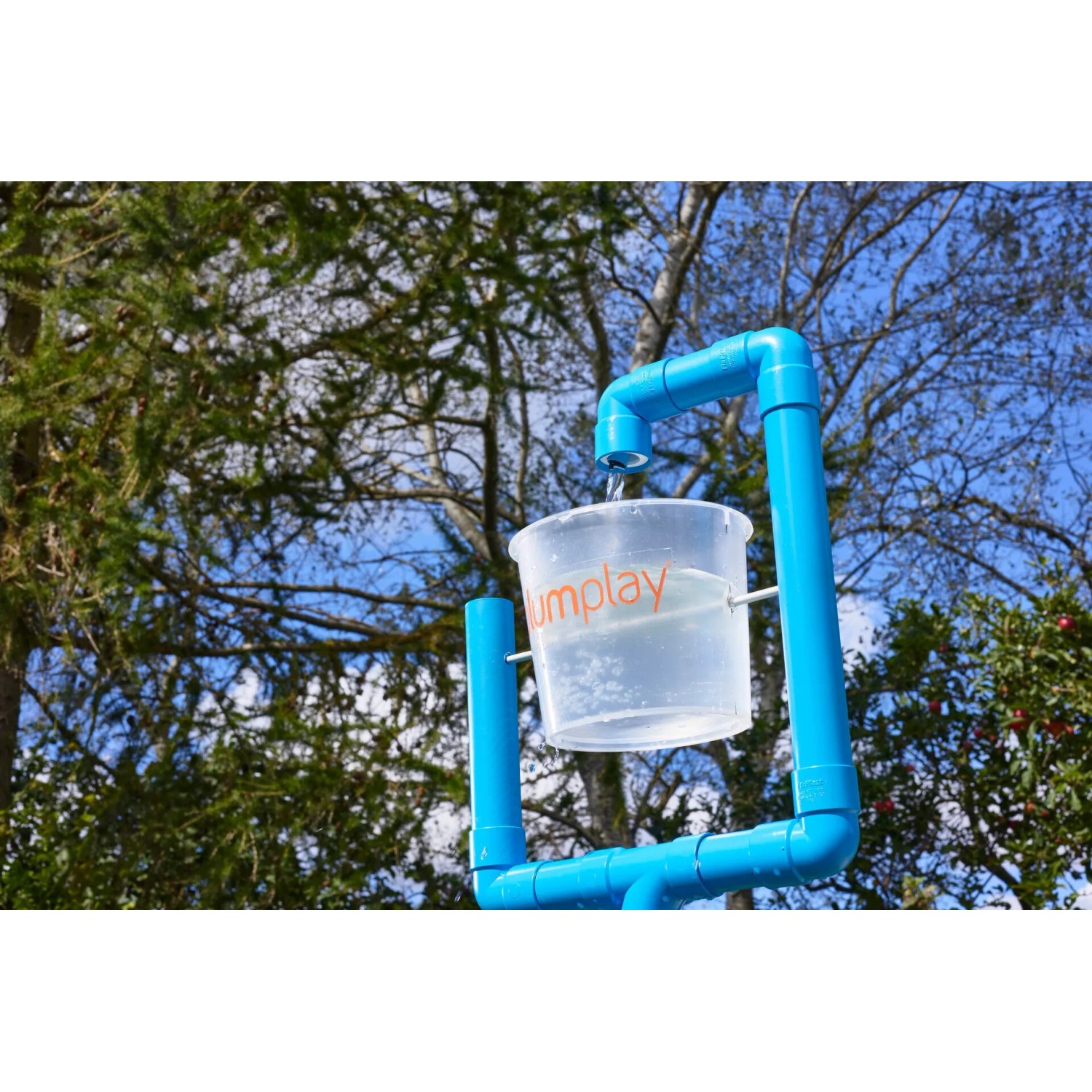 Plum Water Park Eimer-Dusche Outdoor-Wasserspiel für Kinder Höhenverstellbar Schlauchanschluss-Set Blau_5