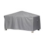 Graue rechteckige Schutzhülle für Gartentisch 125x85x71 cm von Mehr Garten Premium.