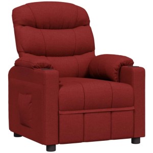 vidaXL Relaxsessel Weinrot Stoff 348073