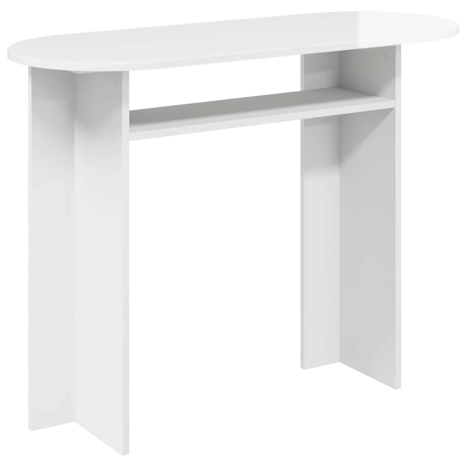 vidaXL Konsolentisch Hochglanz Weiß 100 x 39,5 x 75 cm Holzwerkstoff 8001162