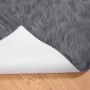 vidaXL Kunstschaffell Teppich Tafalla Anthrazit 100 x 200 cm Polyester 42021591_6