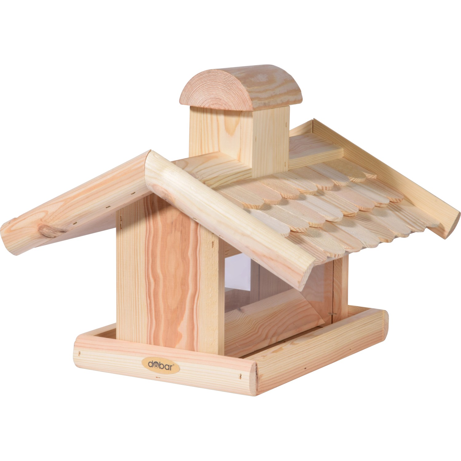 Dobar Vogelhaus mit Futter-Silo 38 cm x 38 cm x 30 cm günstig online kaufen