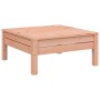 Quadratischer Hocker aus Douglasienholz, Teil der vidaXL Garten-Sofagarnitur.