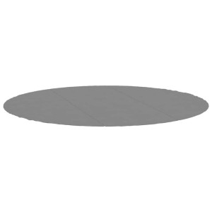 vidaXL Pool-Bodentuch Hellgrau Ø396 cm Polyester Geotextil 94226