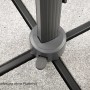 Detailaufnahme: Plattenständer des Schneider Ampelschirm Rhodos Grande, anthrazitgraues Gestell.