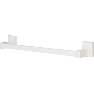 Weißer Ximax Handtuchhalter mit magnetischem Mittenanschluss, 400 mm breit.