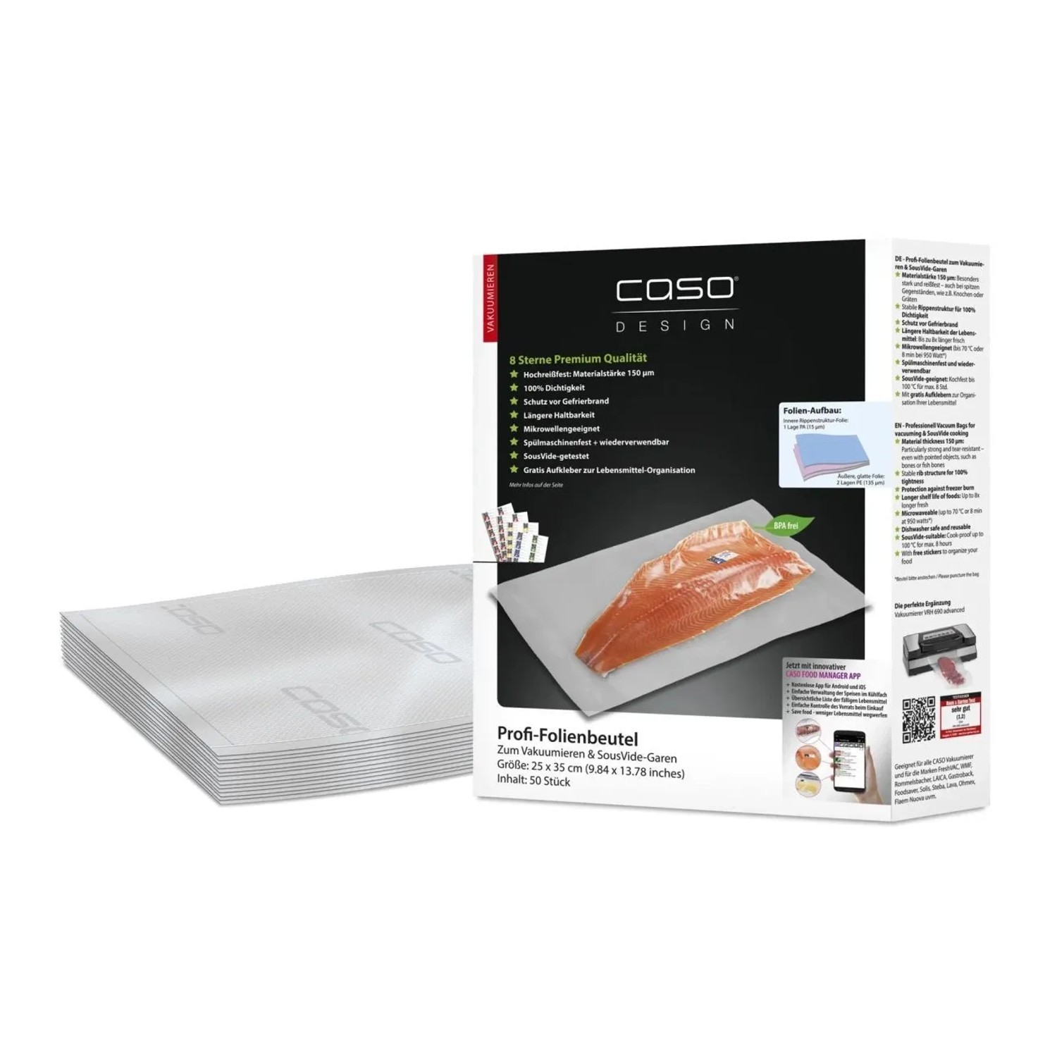 Westfalia Folienbeutel 25 X 35 cm WeiSS Kunststoff 50 StÜCk